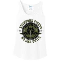 RicoS Roughnecks Everyone Fights No One Quits Ladies Essential Tank