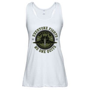 RicoS Roughnecks Everyone Fights No One Quits Ladies Essential Flowy Tank