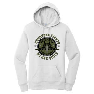 RicoS Roughnecks Everyone Fights No One Quits Women's Pullover Hoodie