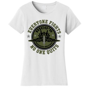 RicoS Roughnecks Everyone Fights No One Quits Women's T-Shirt