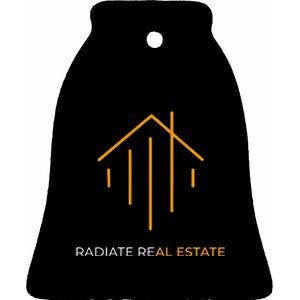 Radiate Real Estate Ceramic Bell Ornament