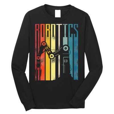 Robot Robotics Engineer Retro Robotics Long Sleeve Shirt