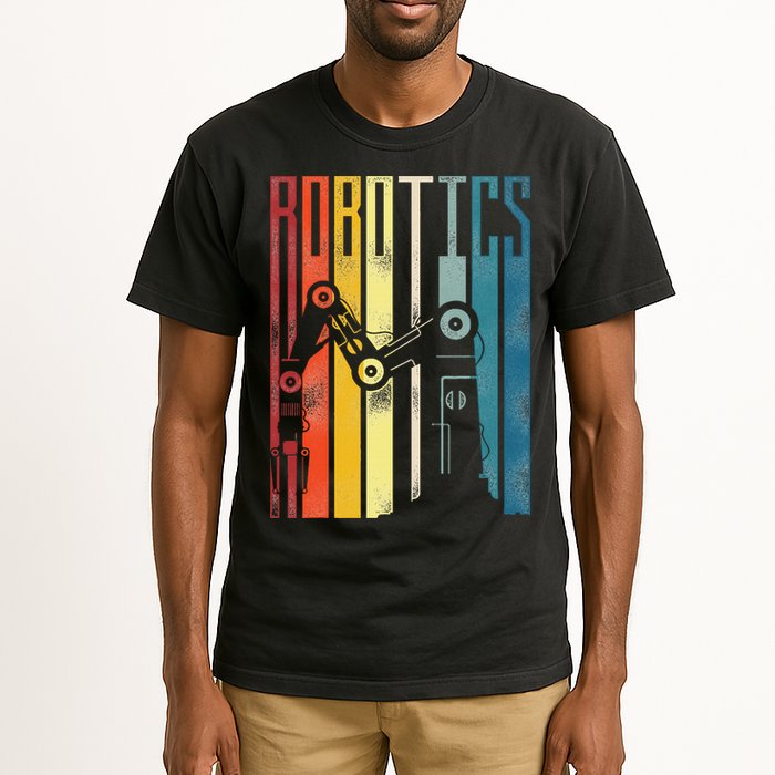 Robot Robotics Engineer Retro Robotics Tall T-Shirt