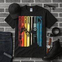 Robot Robotics Engineer Retro Robotics Tall T-Shirt
