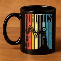 Robot Robotics Engineer Retro Robotics 11oz C Handle Ceramic Mug