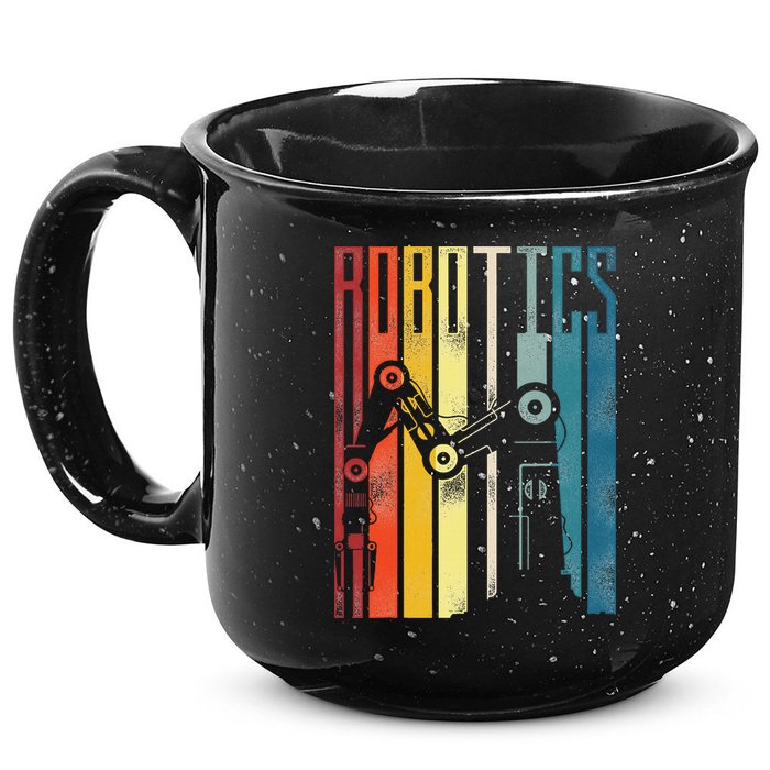 Robot Robotics Engineer Retro Robotics 15oz Campfire Ceramic Mug