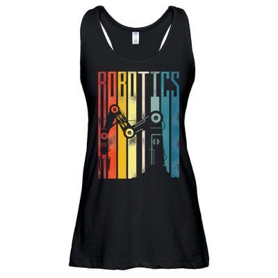 Robot Robotics Engineer Retro Robotics Ladies Essential Flowy Tank