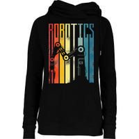 Robot Robotics Engineer Retro Robotics Womens Funnel Neck Pullover Hood