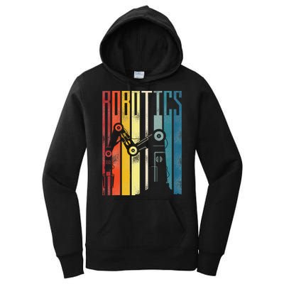 Robot Robotics Engineer Retro Robotics Women's Pullover Hoodie