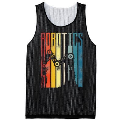 Robot Robotics Engineer Retro Robotics Mesh Reversible Basketball Jersey Tank