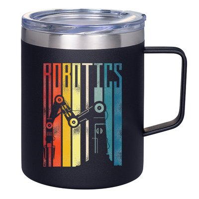 Robot Robotics Engineer Retro Robotics 12oz Stainless Steel Coffee Mug