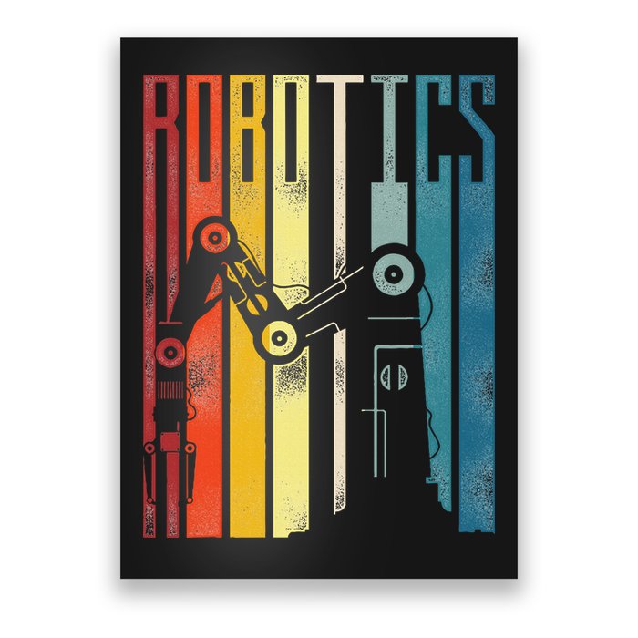 Robot Robotics Engineer Retro Robotics Poster