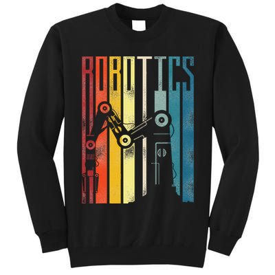 Robot Robotics Engineer Retro Robotics Tall Sweatshirt