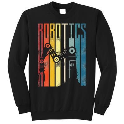 Robot Robotics Engineer Retro Robotics Tall Sweatshirt