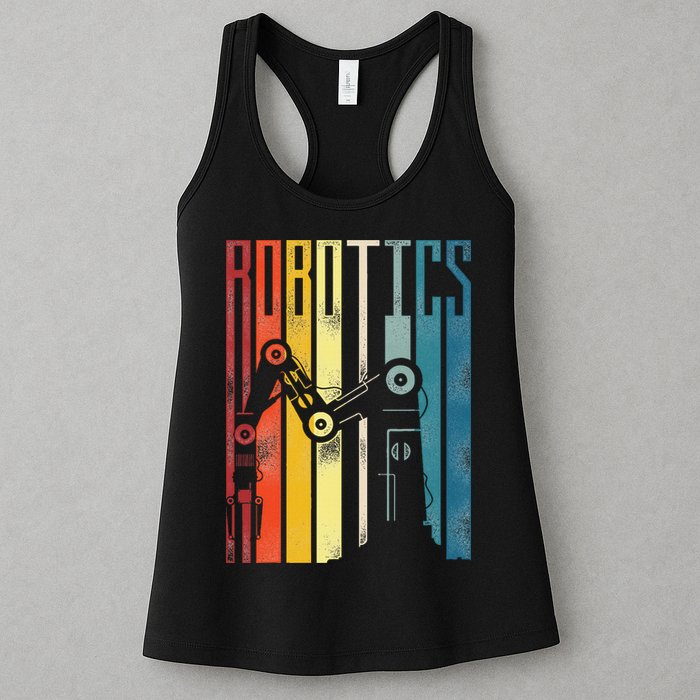 Robot Robotics Engineer Retro Robotics Womens Tank Top