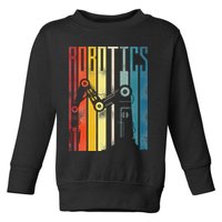 Robot Robotics Engineer Retro Robotics Toddler Sweatshirt