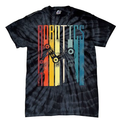 Robot Robotics Engineer Retro Robotics Tie-Dye T-Shirt