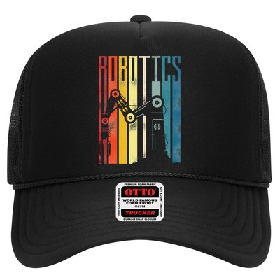 Robot Robotics Engineer Retro Robotics Trucker Hat