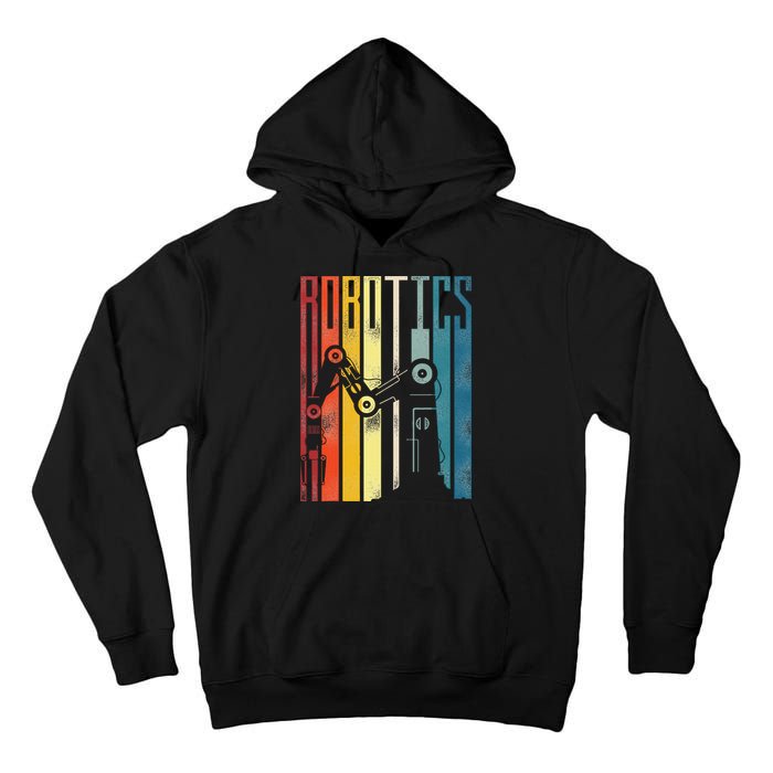 Robot Robotics Engineer Retro Robotics Tall Hoodie