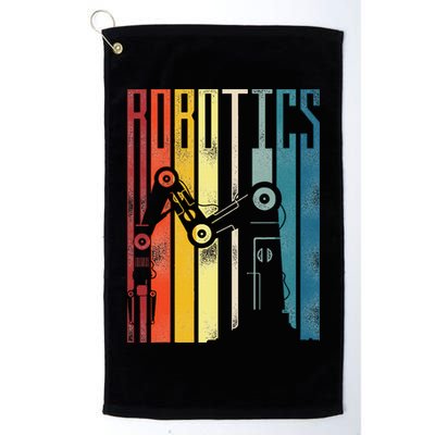 Robot Robotics Engineer Retro Robotics Golf Towel