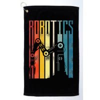 Robot Robotics Engineer Retro Robotics Golf Towel