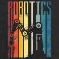 Robot Robotics Engineer Retro Robotics Golf Towel