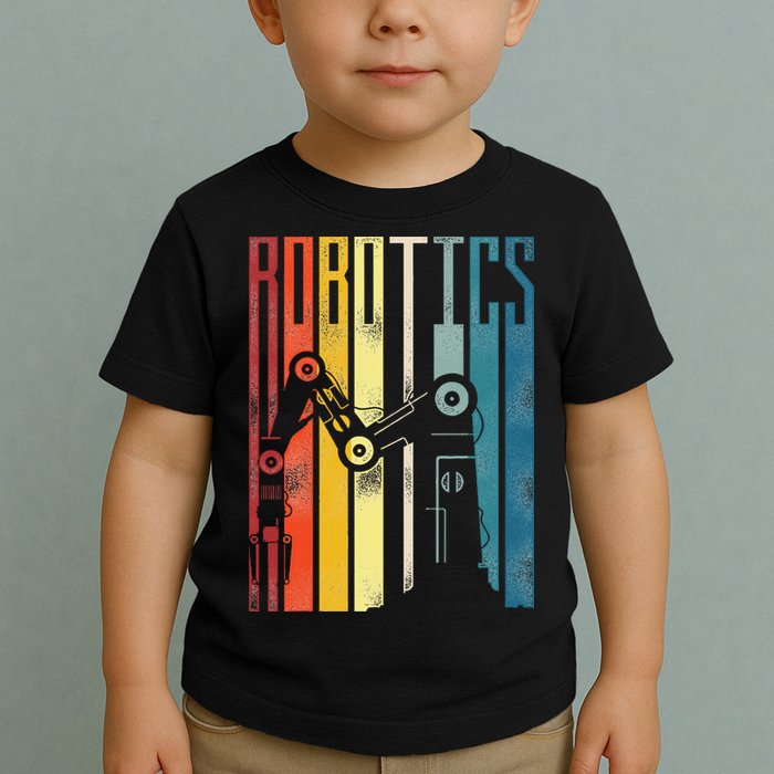 Robot Robotics Engineer Retro Robotics Toddler T-Shirt