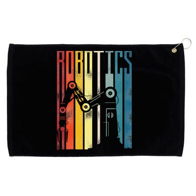 Robot Robotics Engineer Retro Robotics Grommeted Golf Towel