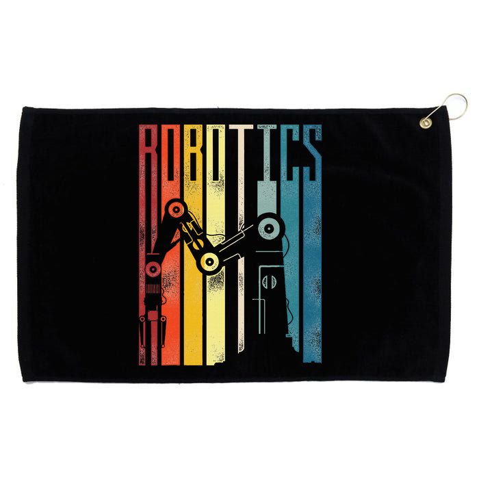 Robot Robotics Engineer Retro Robotics Grommeted Golf Towel