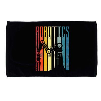 Robot Robotics Engineer Retro Robotics Microfiber Hand Towel