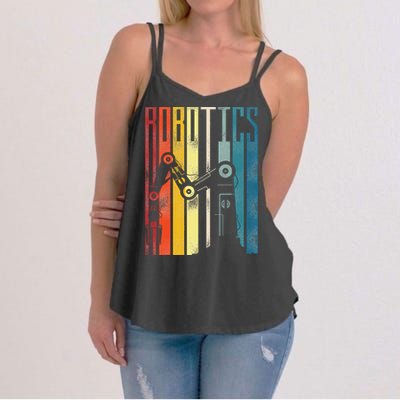 Robot Robotics Engineer Retro Robotics Women's Strappy Tank