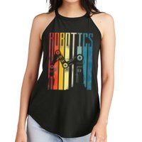 Robot Robotics Engineer Retro Robotics Women's Perfect Tri Rocker Tank