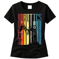 Robot Robotics Engineer Retro Robotics Womens T-Shirt