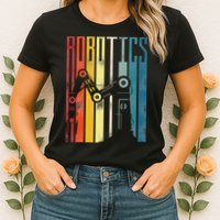 Robot Robotics Engineer Retro Robotics Womens T-Shirt