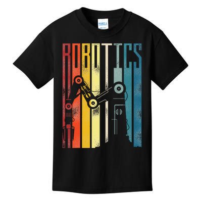 Robot Robotics Engineer Retro Robotics Kids T-Shirt