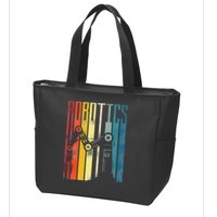 Robot Robotics Engineer Retro Robotics Zip Tote Bag