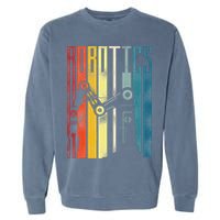 Robot Robotics Engineer Retro Robotics Garment-Dyed Sweatshirt