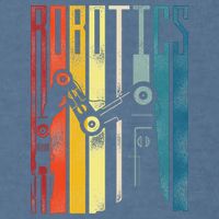 Robot Robotics Engineer Retro Robotics Garment-Dyed Sweatshirt