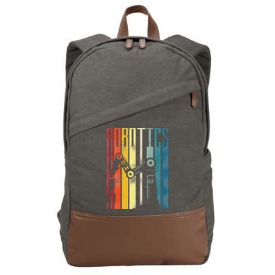 Robot Robotics Engineer Retro Robotics Cotton Canvas Backpack