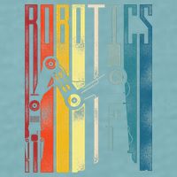 Robot Robotics Engineer Retro Robotics Sueded Cloud Jersey T-Shirt
