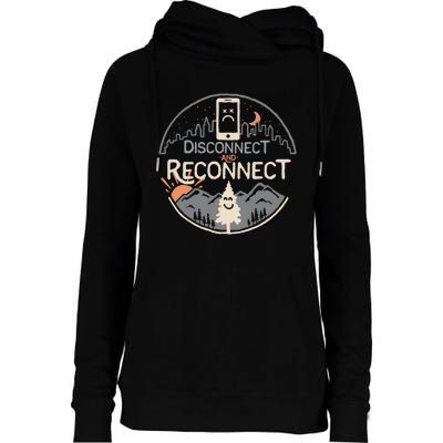 Reconnect Womens Funnel Neck Pullover Hood