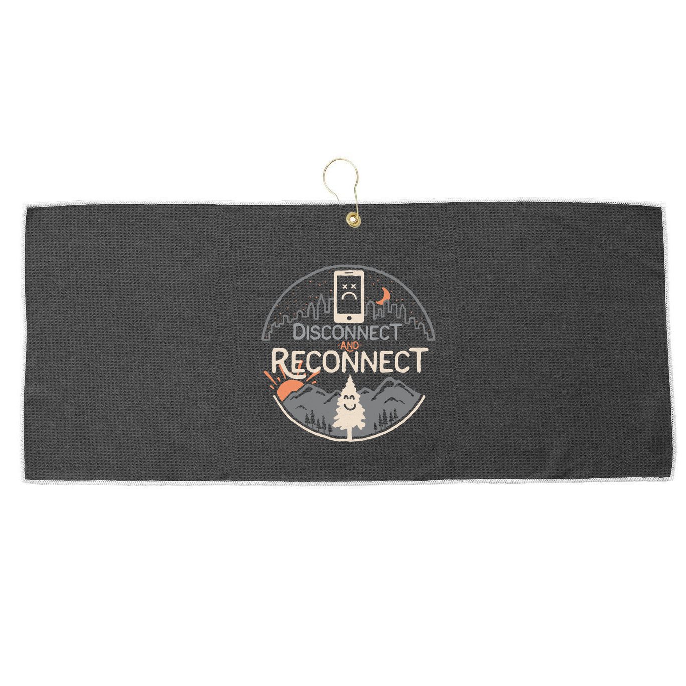 Reconnect Large Microfiber Waffle Golf Towel