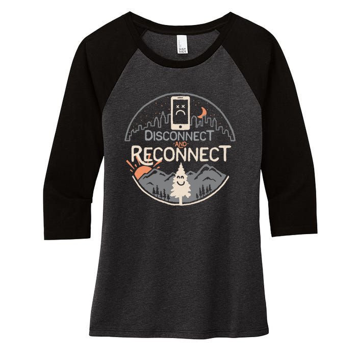 Reconnect Women's Tri-Blend 3/4-Sleeve Raglan Shirt