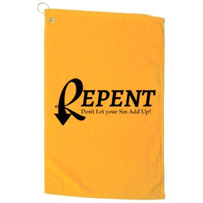 Repent Platinum Collection Golf Towel