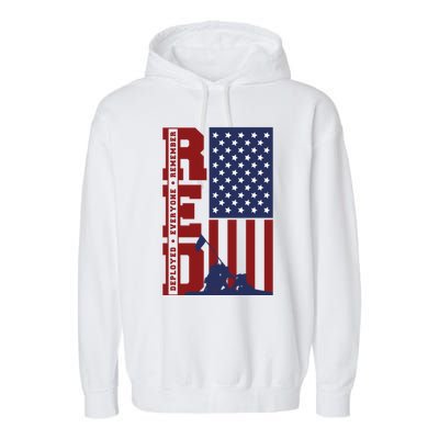 Red Remember Everyone Deployed Garment-Dyed Fleece Hoodie