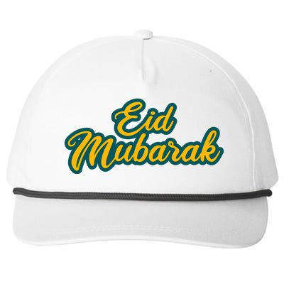 Retro Ramadan Eid Mubarak Snapback Five-Panel Rope Hat