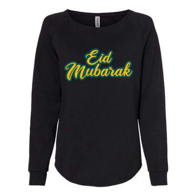 Retro Ramadan Eid Mubarak Womens California Wash Sweatshirt