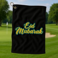 Retro Ramadan Eid Mubarak Golf Towel