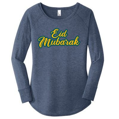 Retro Ramadan Eid Mubarak Women's Perfect Tri Tunic Long Sleeve Shirt