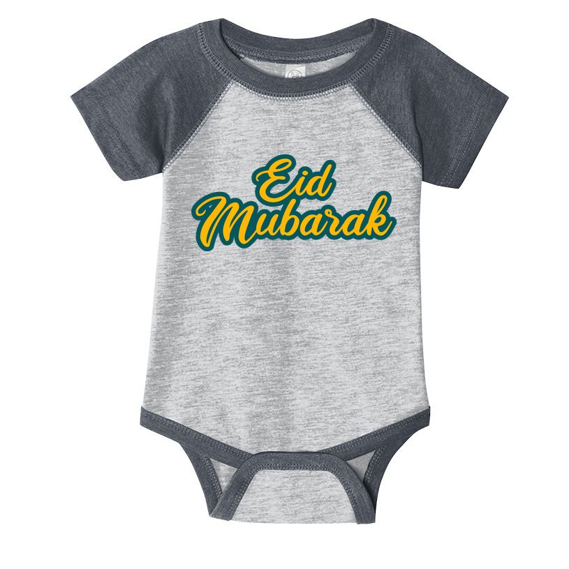 Retro Ramadan Eid Mubarak Infant Baby Jersey Bodysuit